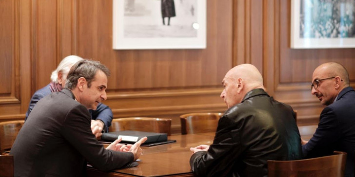 Συνάντηση Μητσοτάκη με τον διεθνούς φήμης αρχιτέκτονα Ζαν Νουβέλ