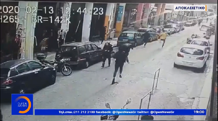 Νέο βίντεο σοκ από την αιματηρή συμπλοκή στη Μεάνδρου (vid)