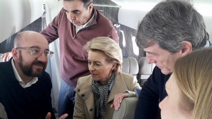 Έβρος: Έφθασαν οι Μισέλ, Ντερ Λάιεν και Σασόλι – Τους υποδέχτηκε ο πρωθυπουργός