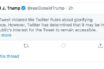 Το Twitter «μπλόκαρε» την ανάρτηση του Τραμπ για την Μινεάπολη