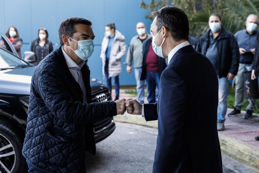 Το Θριάσιο νοσοκομείο επισκέφθηκε ο πρόεδρος του ΣΥΡΙΖΑ