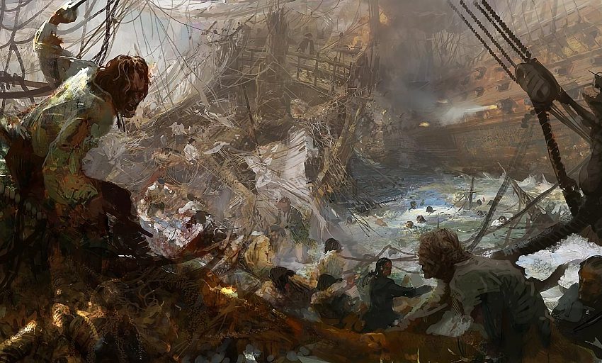 Η ναυμαχία και το ναυάγιο