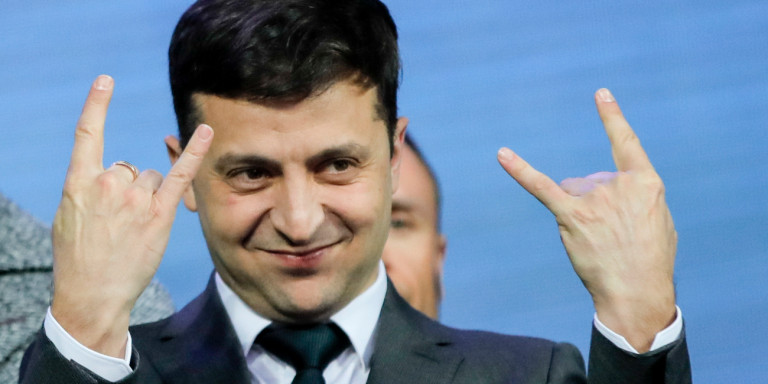 Ο πρόεδρος της Ουκρανίας πίσω από την κουΐντα