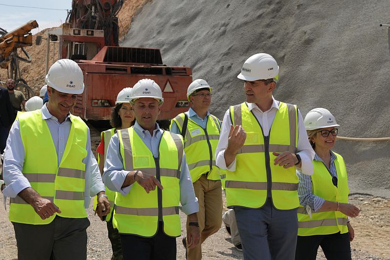 Επίσκεψη του Πρωθυπουργού στα Έργα Αποχέτευσης της ΕΥΔΑΠ στην Ανατολική Αττική