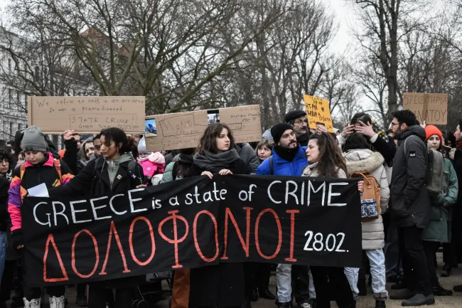 Τέμπη: Διαδήλωση και στο Βερολίνο – «Κρατική δολοφονία»