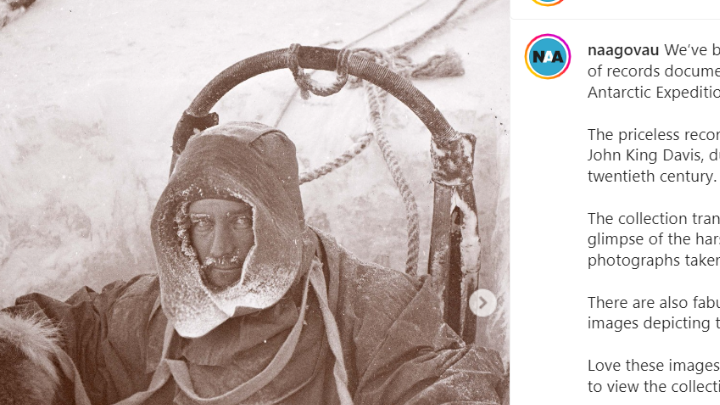 Φωτογραφίες από αποστολές στην Ανταρκτική δημοσιοποίησαν τα Εθνικά Αρχεία της Αυστραλίας