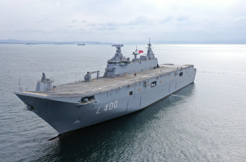 Η Τουρκία βγάζει το TCG ANADOLU στο Αιγαίο με συνοδεία 100 πολεμικών