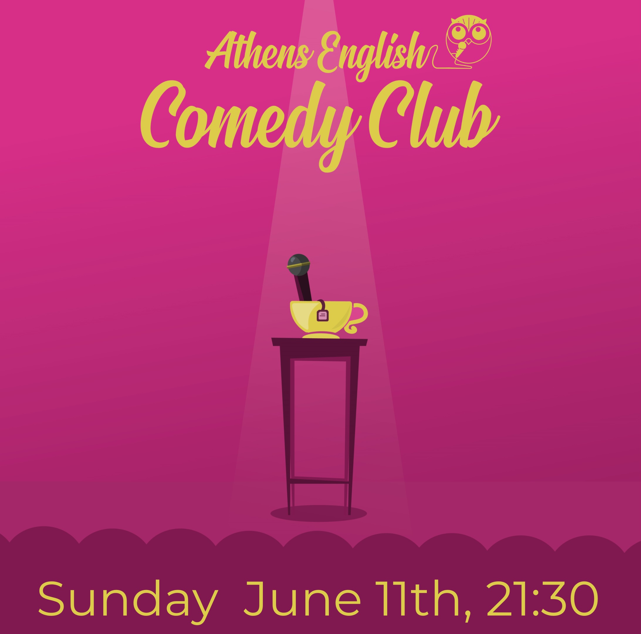 Athens English Comedy Club – Κυριακή 11 Ιουνίου στο Θέατρο ΕΛΙΑΡΤ