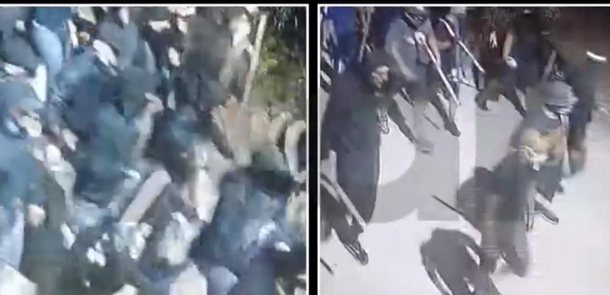 Νέα Φιλαδέλφεια: Καρέ – καρέ η επιδρομή με την αστυνομία να τους ακολουθεί