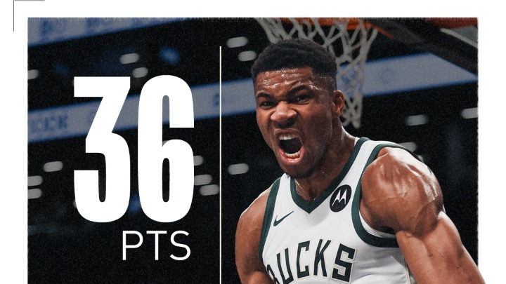 Εντυπωσιακή εμφάνιση Αντετοκούνμπο και νίκη των Μπακς στο Μπρούκλιν