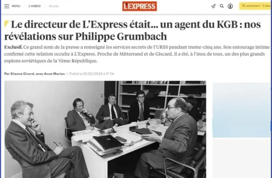 Σάλος στη Γαλλία: Κατάσκοπος της KGB ήταν διευθυντής του περιοδικού L’Express