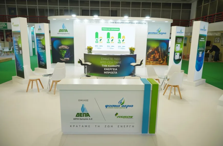 ΔΕΠΑ Εμπορίας: Ισχυρό παρών στη διεθνή έκθεση για την πράσινη & έξυπνη ενέργεια «Renewable EnergyTech»