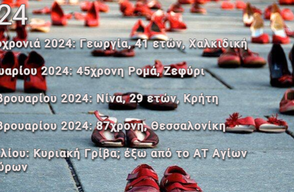 Γυναικοκτονίες 2022 – 2024: Ο «ματωμένος» κατάλογος των τελευταίων ετών (infographic)