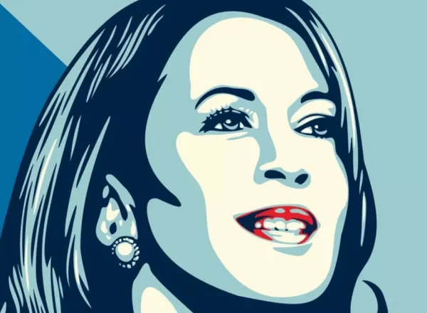 Ο θρυλικός γκραφιτάς Shepard Fairey σχεδίασε την αφίσα #FORWARD για την Κάμαλα&hellip;
