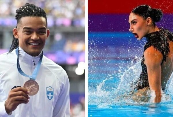 Καραλής και Πλατανιώτη Σημαιοφόροι της Ελλάδας στην Τελετή Λήξης