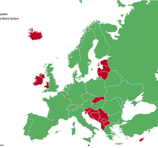 Αυτές είναι οι χώρες της Ευρώπης που δεν έχουν μετρό
