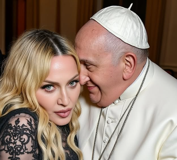 Σάλος για τις fake «φωτογραφίες» της Μαντόνα «αγκαλιά» με τον Πάπα