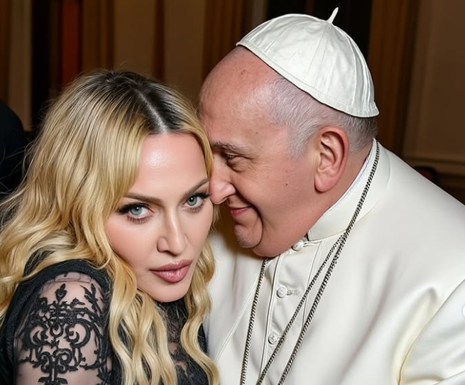Σάλος για τις fake «φωτογραφίες» της Μαντόνα «αγκαλιά» με τον Πάπα