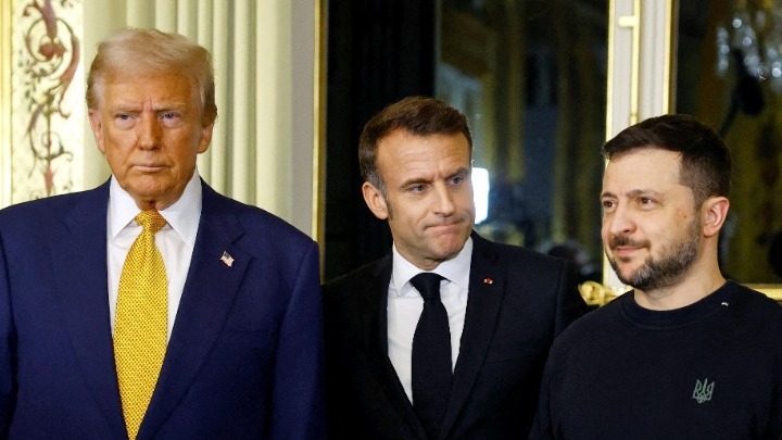 Συνάντηση Τραμπ, Μακρόν και Ζελένσκι στο Παρίσι