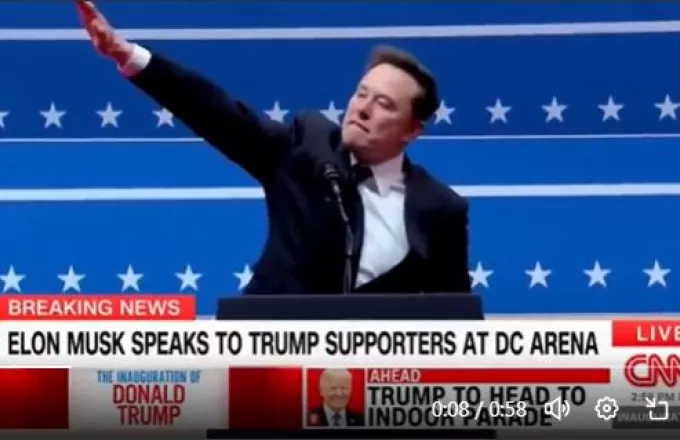 Αντιπαράθεση του Έλον Μασκ με τη Wikipedia για τον ναζιστικό τον χαιρετισμό του