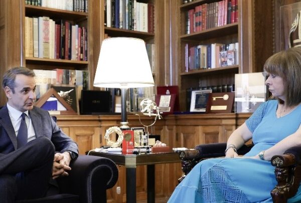 Τη Δευτέρα η συνάντηση του Κυρ. Μητσοτάκη με την Κ. Σακελλαροπούλου