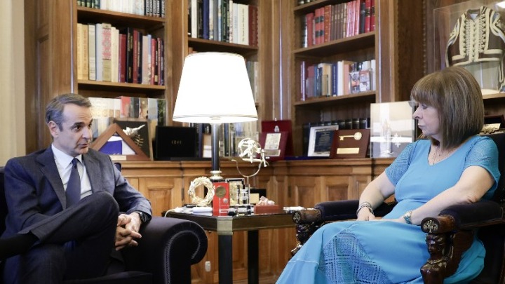 Τη Δευτέρα η συνάντηση του Κυρ. Μητσοτάκη με την Κ. Σακελλαροπούλου