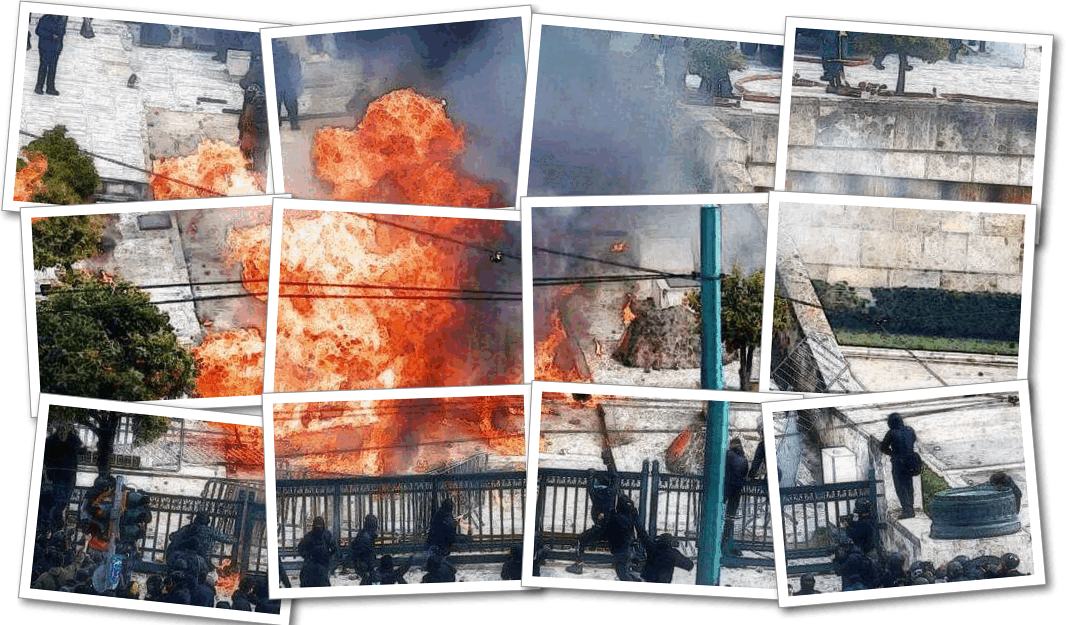 Μάτια και αυτιά μόνο για τις μολότοφ