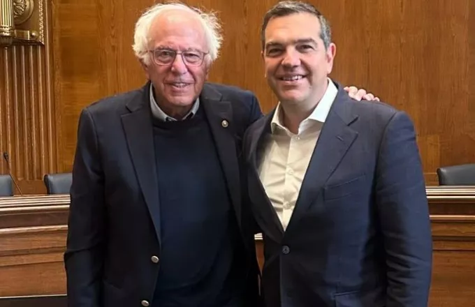 Με τον Μπέρνι Σάντερς συναντήθηκε ο Αλέξης Τσίπρας