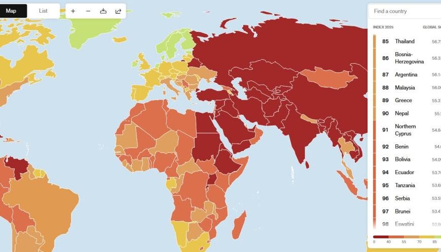 Ελλάδα: Στον πάτο της ΕΕ και παγκοσμίως στον Δείκτη Ελευθερίας του Τύπου το 2025