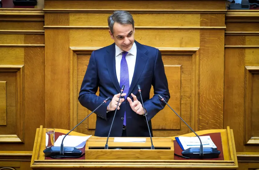 Ο Κυριάκος Μητσοτάκης στη Βουλή για τα θέματα εξωτερικής πολιτικής