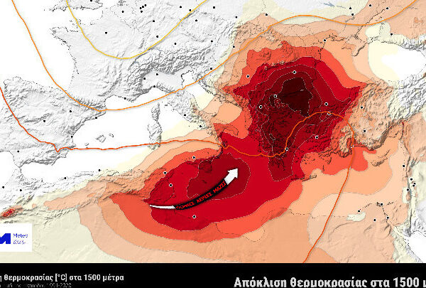 Καύσωνας-φονιάς διαρκείας από Δευτέρα: Θερμοκρασίες άνω των 44°C σε ολόκληρη τη χώρα