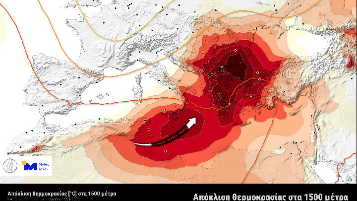 Καύσωνας-φονιάς διαρκείας από Δευτέρα: Θερμοκρασίες άνω των 44°C σε ολόκληρη τη χώρα