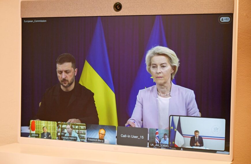 Ευρωπαίοι ηγέτες στην τηλεδιάσκεψη για την Ουκρανία: «Πίεση στη Ρωσία, εγγυήσεις ασφαλείας&hellip;