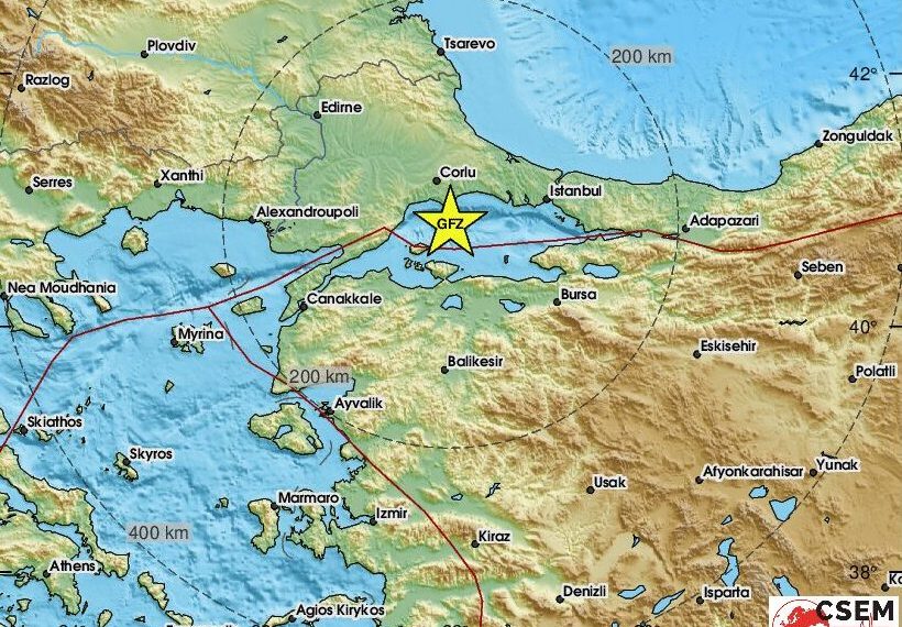Σεισμός 5 Ρίχτερ στην Τουρκία: Αναστάτωση στην Κωνσταντινούπολη
