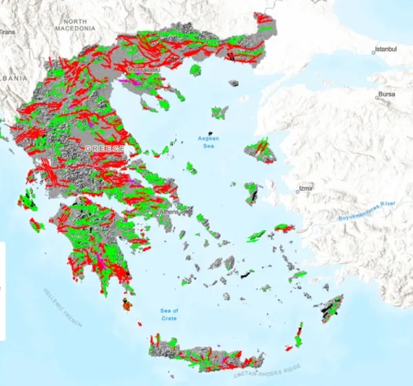 O σεισμικός χάρτης της Ελλάδας: Τα 3.600 ενεργά και πιθανώς ενεργά ρήγματα