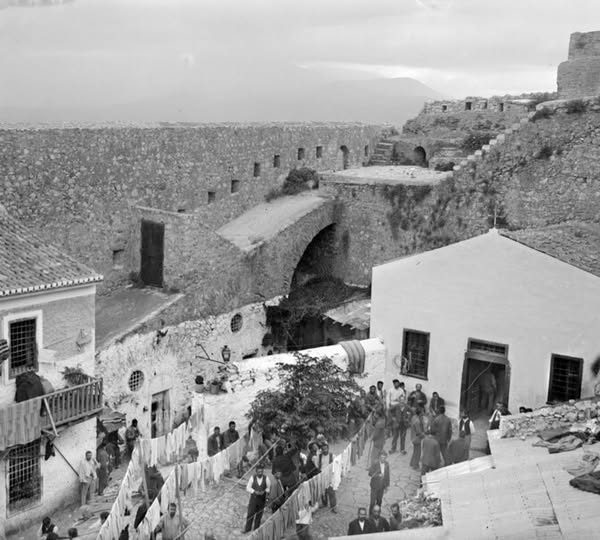 Ναύπλιο: Η φυλακή του Παλαμηδίου το 1908