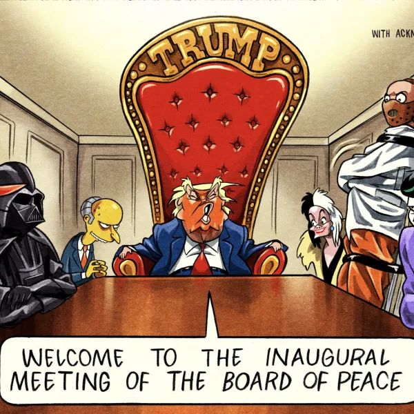 Συμβούλιο Ειρήνης: Η οργουελική ειρωνεία του Ben Jennings για τη νέα διεθνή&hellip;