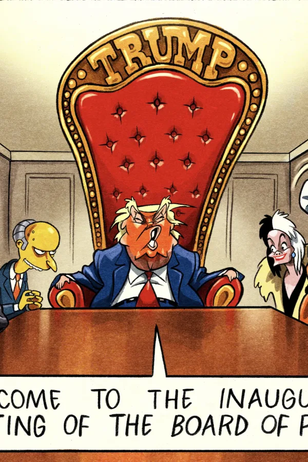 Συμβούλιο Ειρήνης: Η οργουελική ειρωνεία του Ben Jennings για τη νέα διεθνή τάξη πραγμάτων