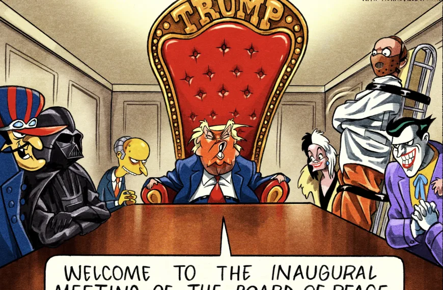 Συμβούλιο Ειρήνης: Η οργουελική ειρωνεία του Ben Jennings για τη νέα διεθνή τάξη πραγμάτων