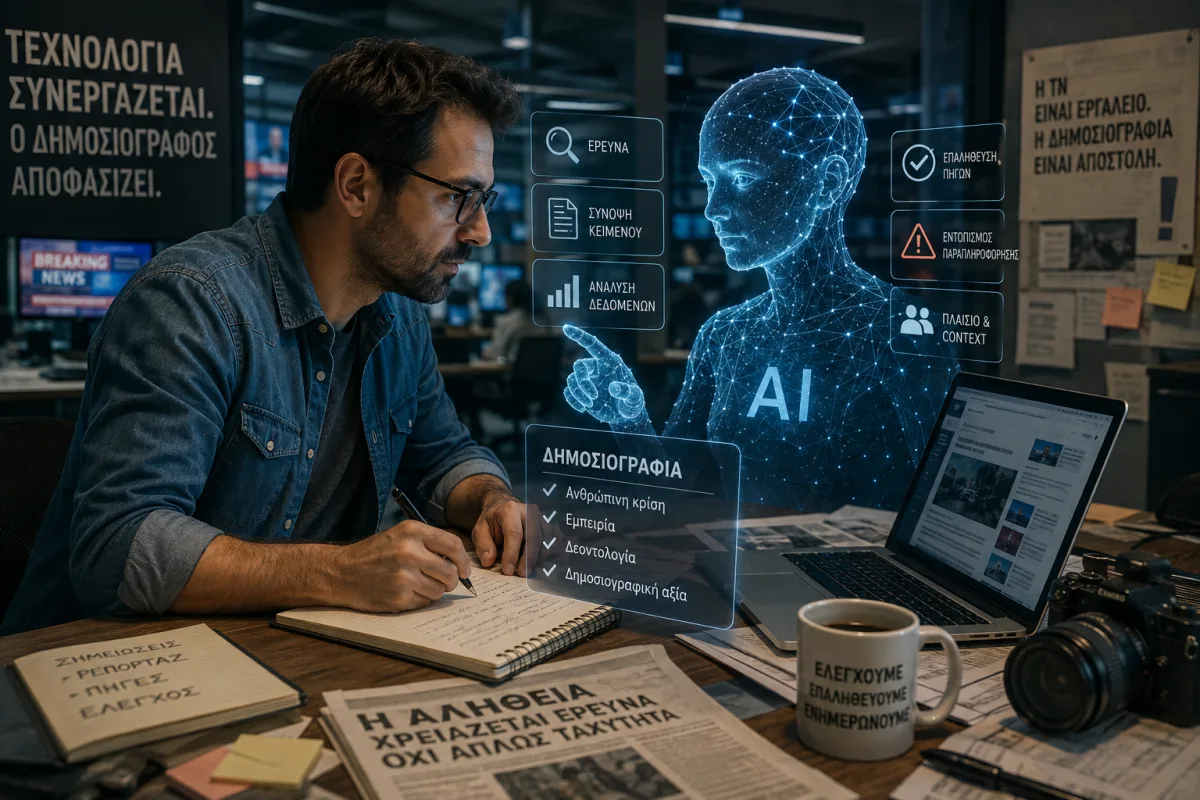 Aristotle Innovation Forum: Τεχνητή Νοημοσύνη και δημοσιογραφία – Η μάχη για τον έλεγχο&hellip;