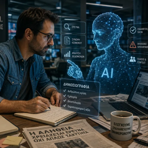 Aristotle Innovation Forum: Τεχνητή Νοημοσύνη και δημοσιογραφία – Η μάχη για τον&hellip;