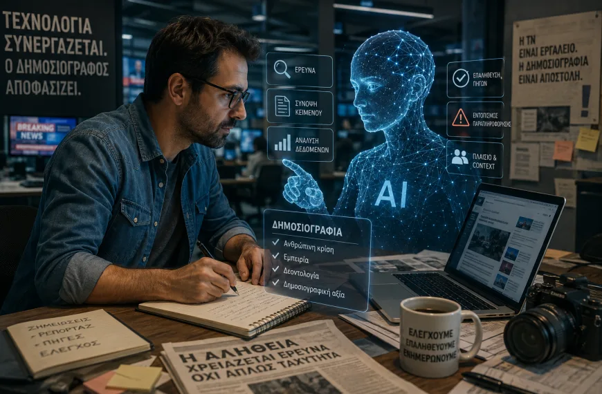 Aristotle Innovation Forum: Τεχνητή Νοημοσύνη και δημοσιογραφία – Η μάχη για τον έλεγχο των εργαλείων AI στις αίθουσες σύνταξης