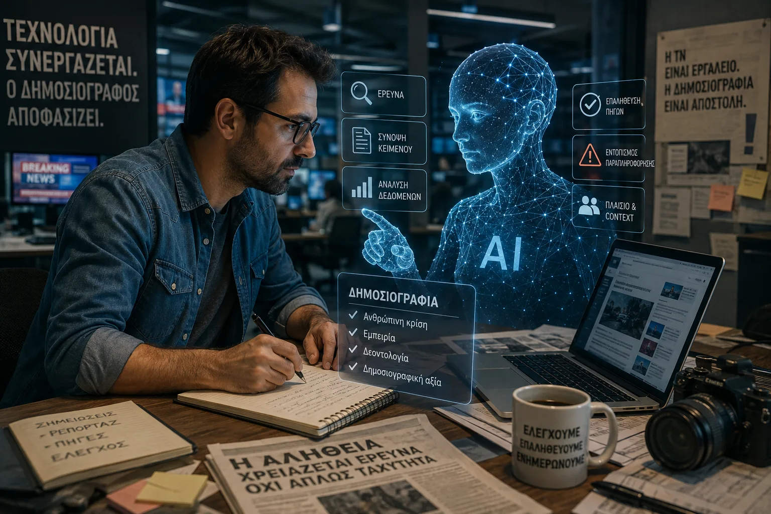 Aristotle Innovation Forum: Τεχνητή Νοημοσύνη και δημοσιογραφία – Η μάχη για τον έλεγχο των εργαλείων AI στις αίθουσες σύνταξης