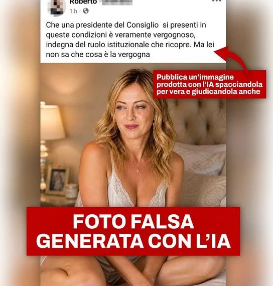 Τζόρτζια Μελόνι και deepfakes: «Όπλο παραπληροφόρησης που μπορεί να πλήξει τον καθένα»