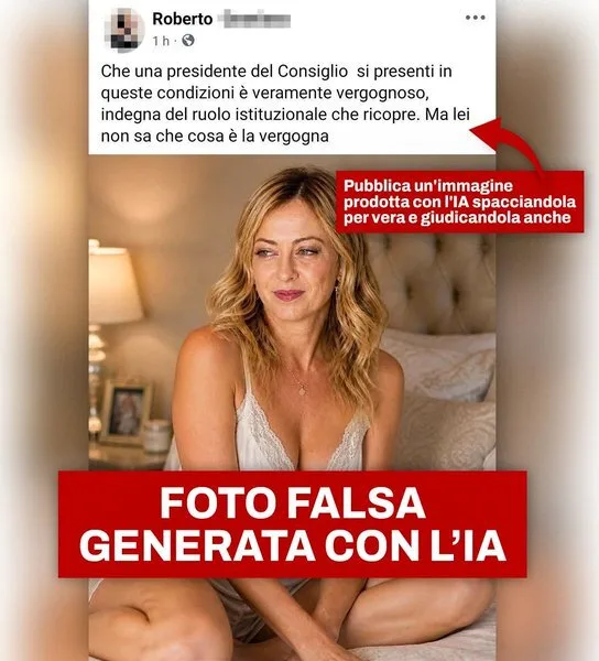 Τζόρτζια Μελόνι και deepfakes: «Όπλο παραπληροφόρησης που μπορεί να πλήξει τον καθένα»