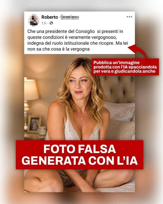 Τζόρτζια Μελόνι και deepfakes: «Όπλο παραπληροφόρησης που μπορεί να πλήξει τον καθένα»