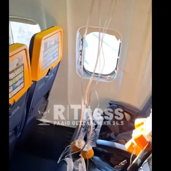 Θεσσαλονίκη – Έσπασε παράθυρο σε πτήση της Ryanair, τραυματίστηκε επιβάτης και το&hellip;