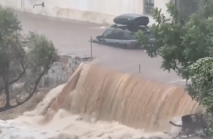 Μάνη: Πρωτοφανής καταιγίδα με πλημμύρες και σοβαρές ζημιές σε σπίτια και δρόμους