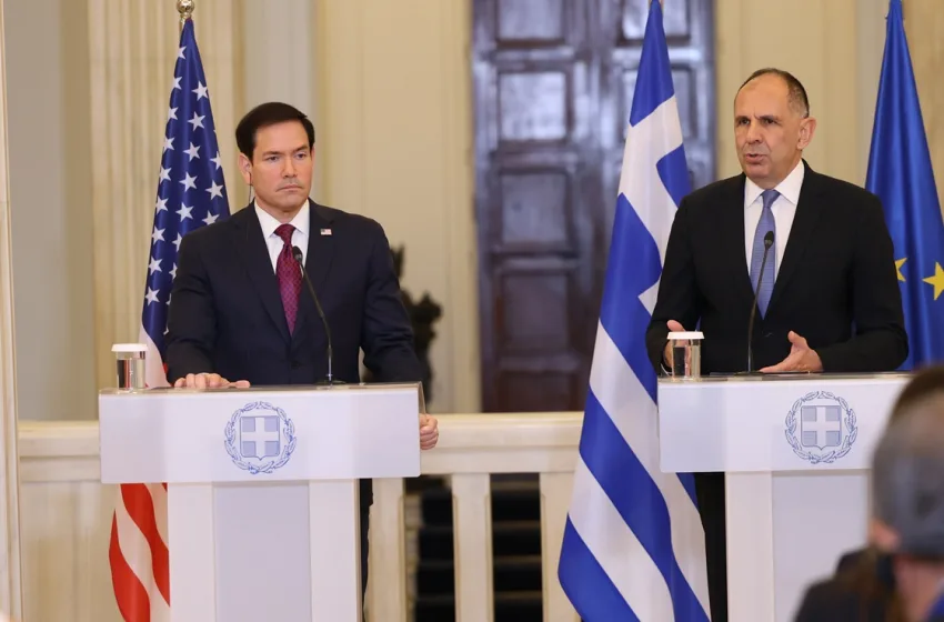 Ρούμπιο – Γεραπετρίτης: Ενέργεια, F-35 και Ορμούζ στο επίκεντρο του Στρατηγικού Διαλόγου Ελλάδας-ΗΠΑ